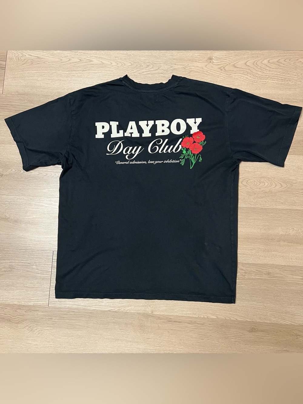 Pacsun PLAYBOY Day Club Black T-Shirt Tee size Large